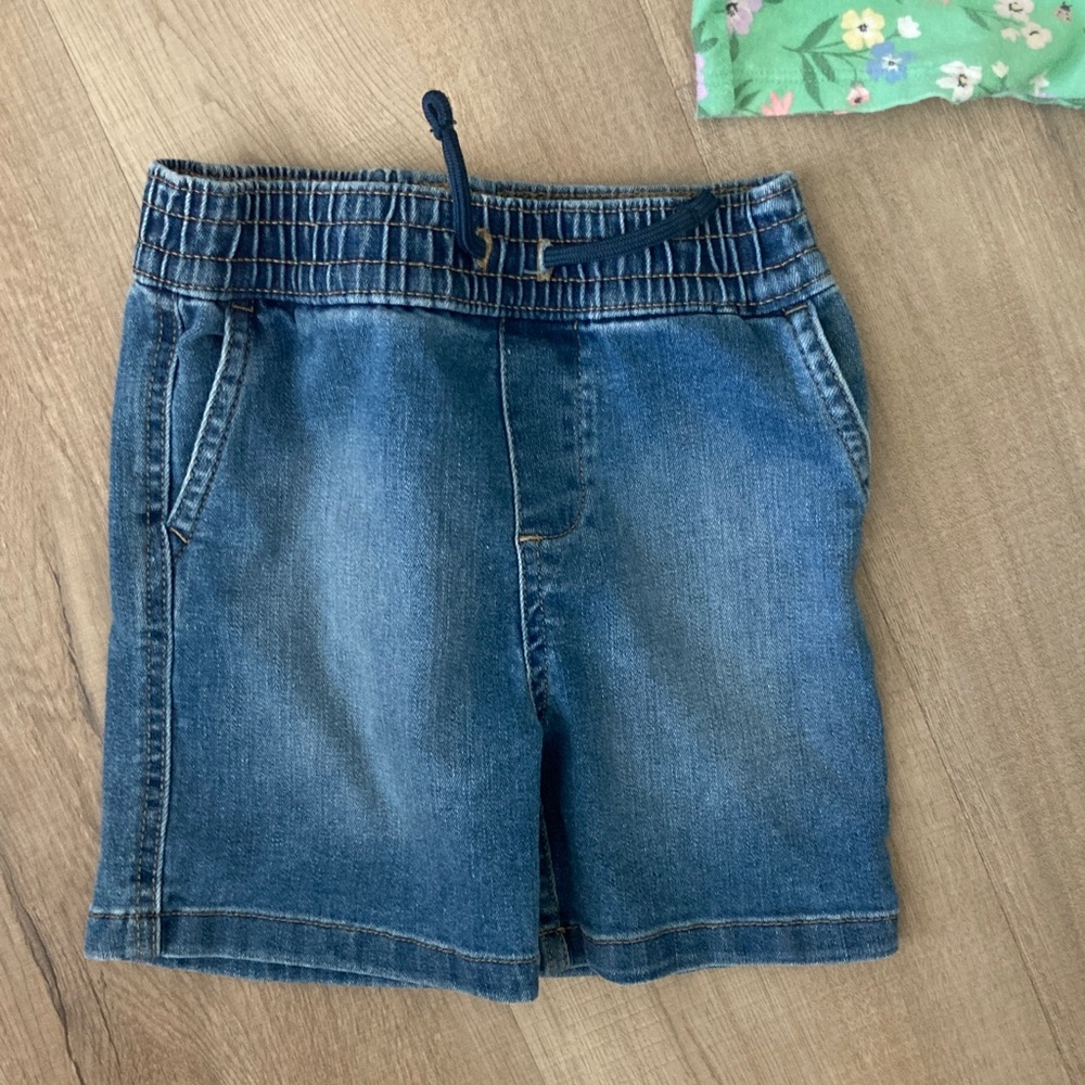 Denim Blue Kids Shorts